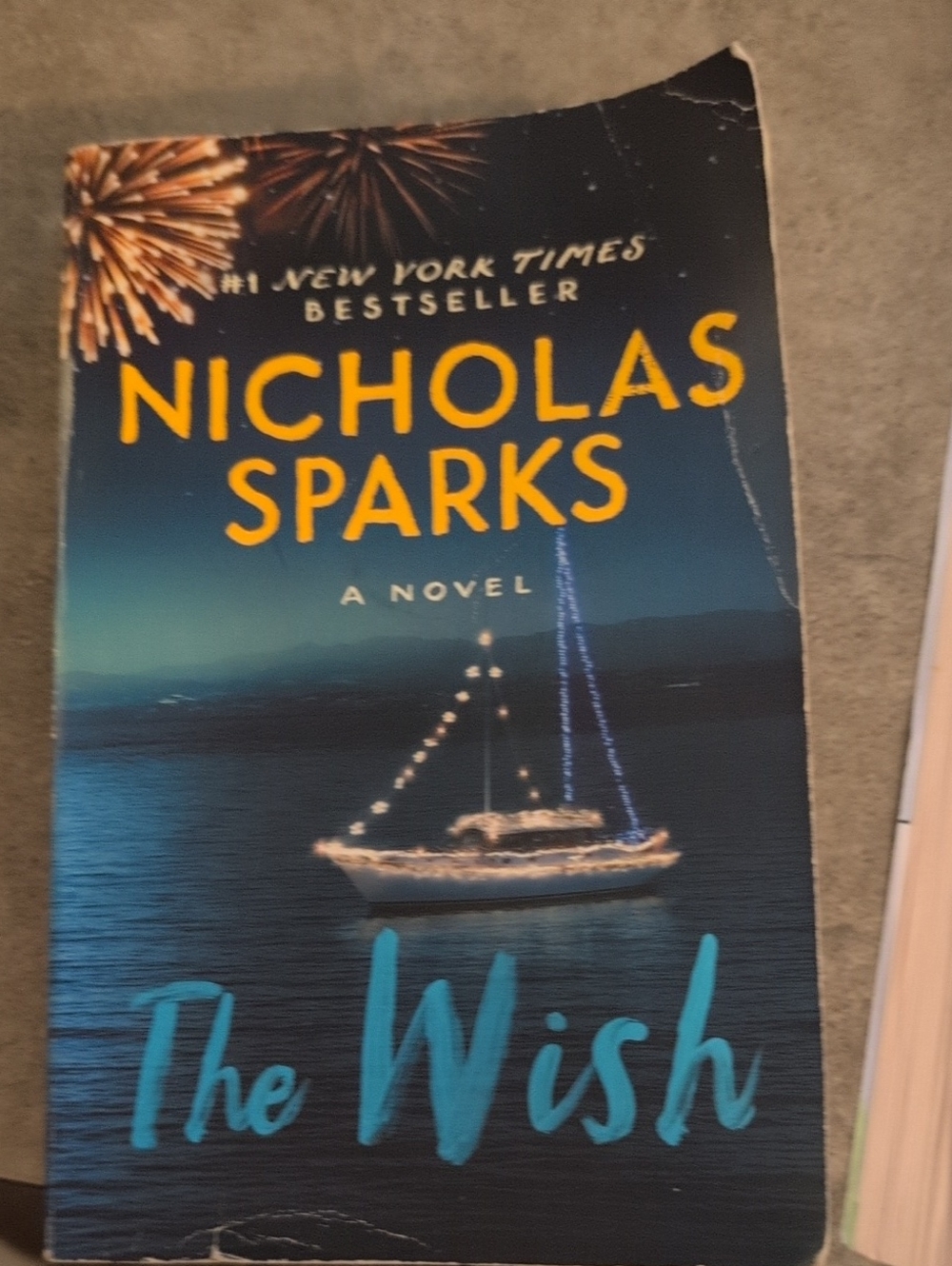 'The Wish' Blue Novel Cover Wall Art